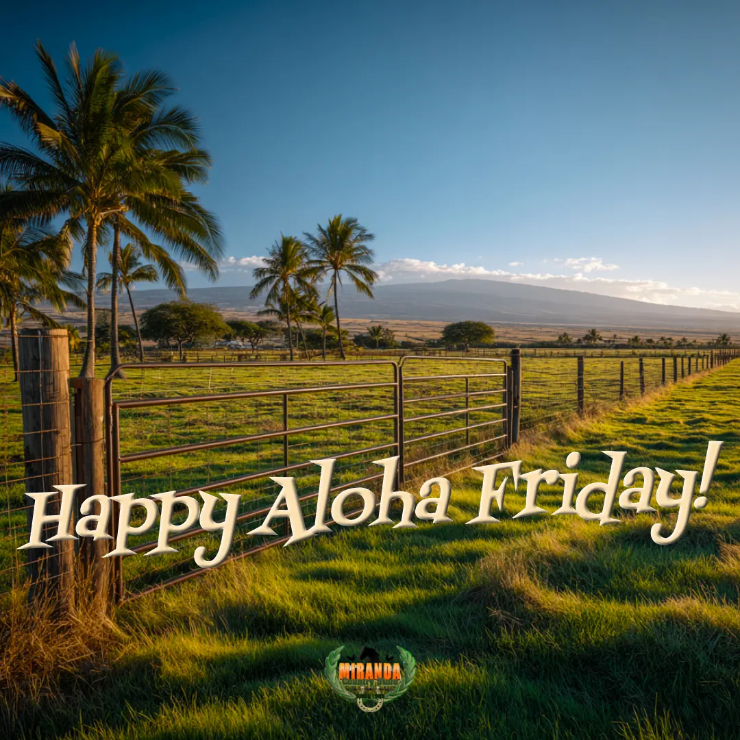 Aloha Friday ranch with Mauna Kea