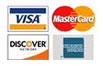 We accept major credit cards