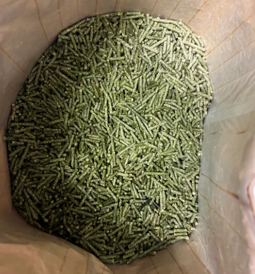 Equimega Complete horse feed pellets in open bag